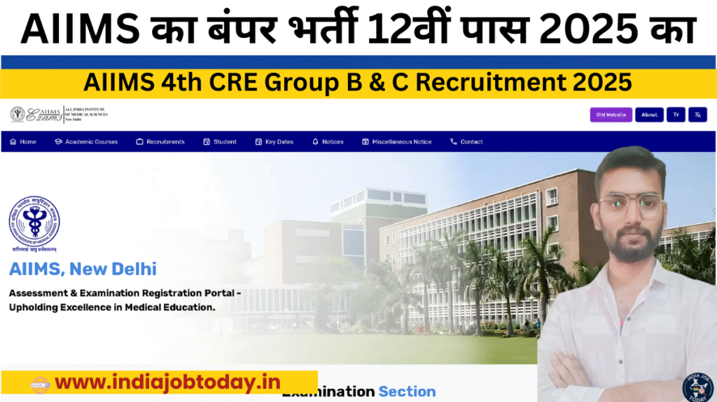 AIIMS 4th CRE Group B & C Recruitment 2025 – Apply Now