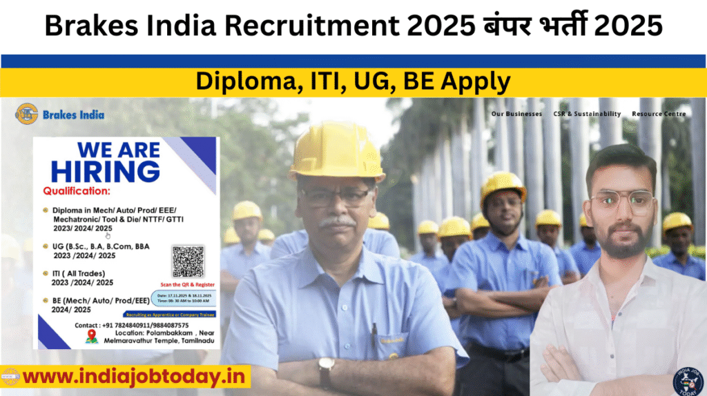 Brakes India Recruitment 2025