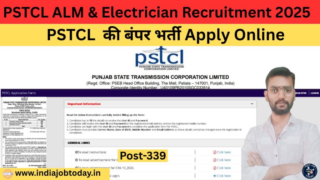 PSTCL ALM & Electrician Recruitment 2025 – Apply Online