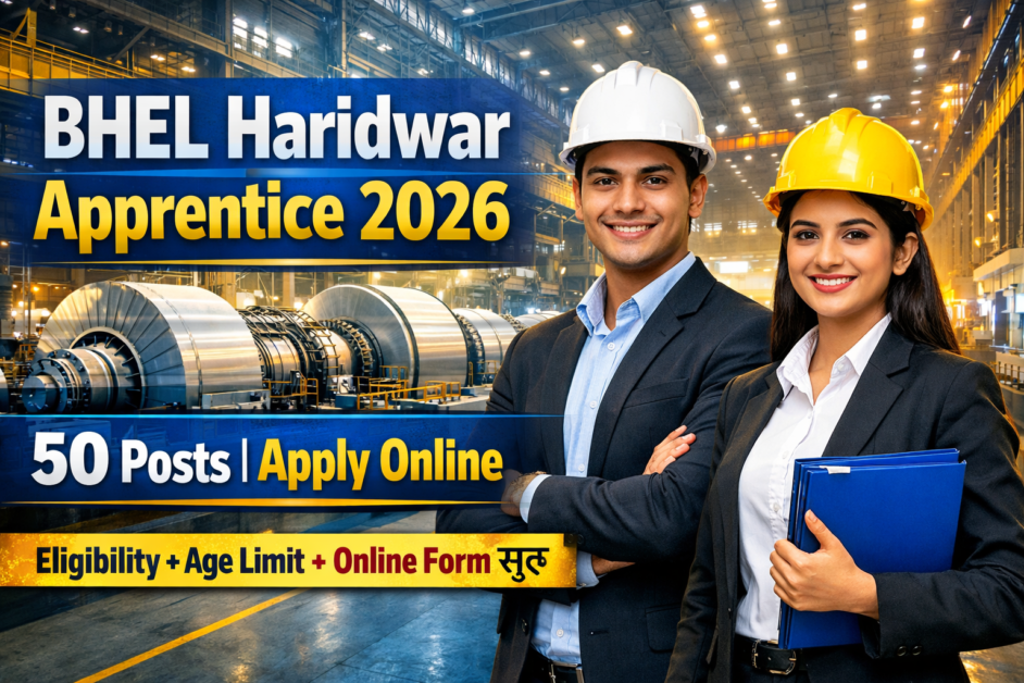 BHEL Haridwar Apprentice 2026 Notification Out | 50 Vacancy, Qualification, Age Limit & Online Form