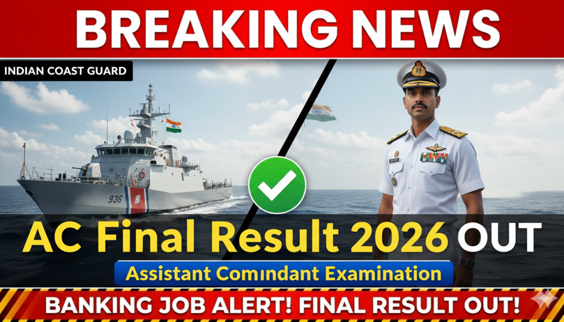 Coast Guard Final Merit List 2026