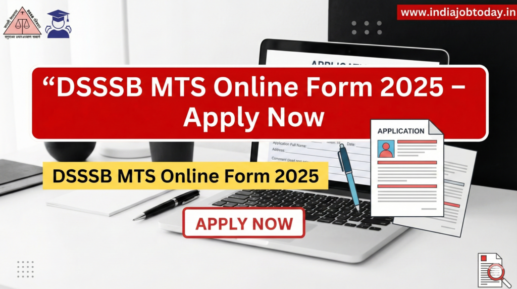 DSSSB MTS Online Form 2025 Apply Now