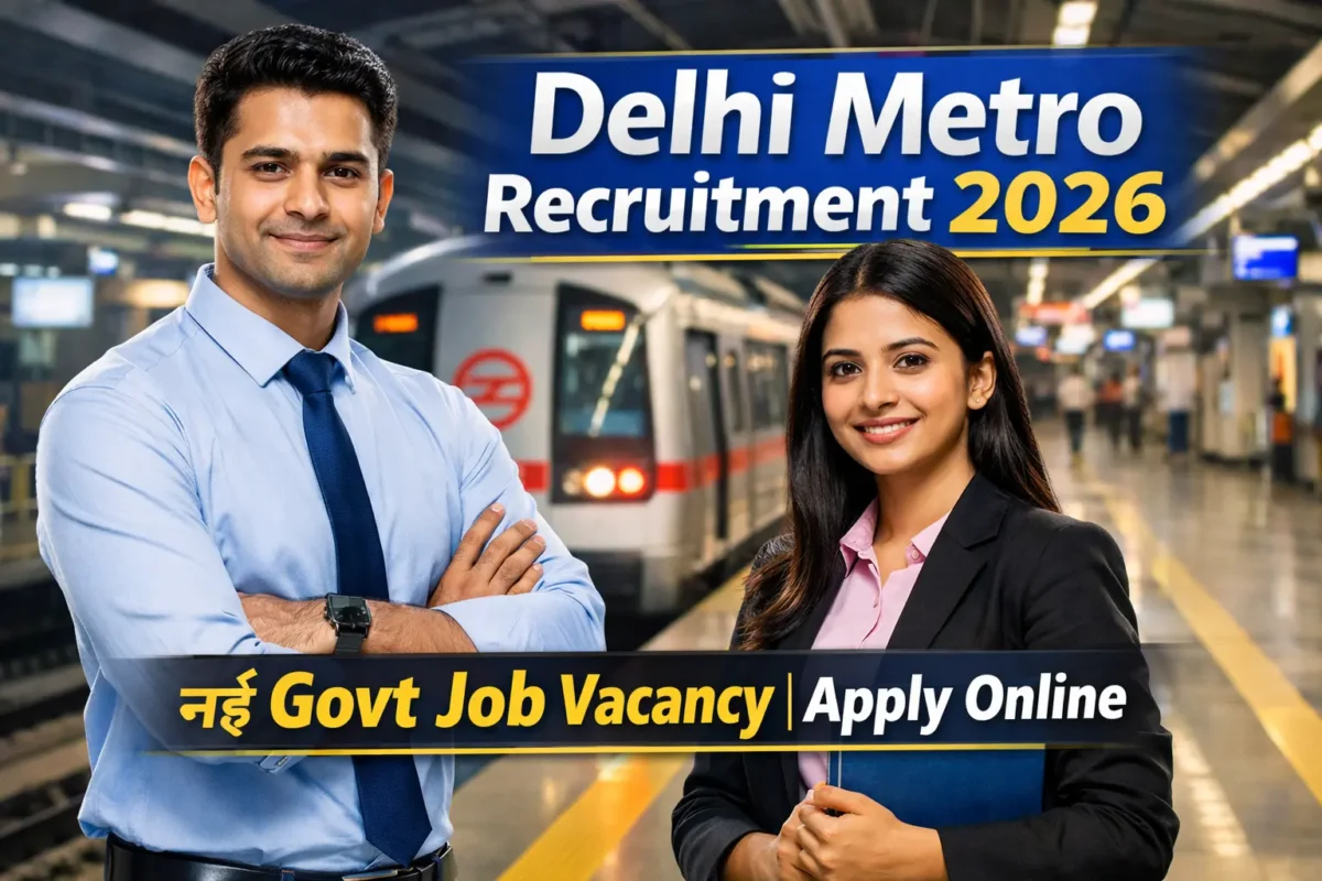 Delhi Metro Recruitment 2026 — नई सरकारी भर्ती | 10th–Graduate के लिए Online Form, Salary और Age Limit जानकारी