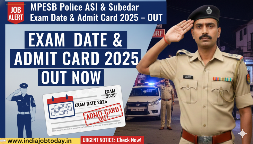 MPESB Subedar Admit Card 2025