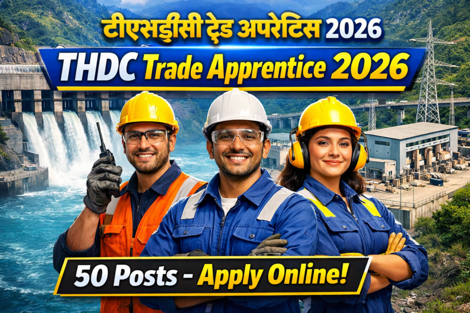 THDC Trade Apprentice Recruitment 2026