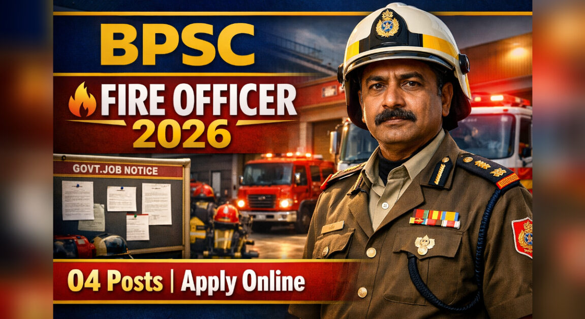 BPSC Additional Director Fire Officer Recruitment 2026 – 04 Posts Apply Online