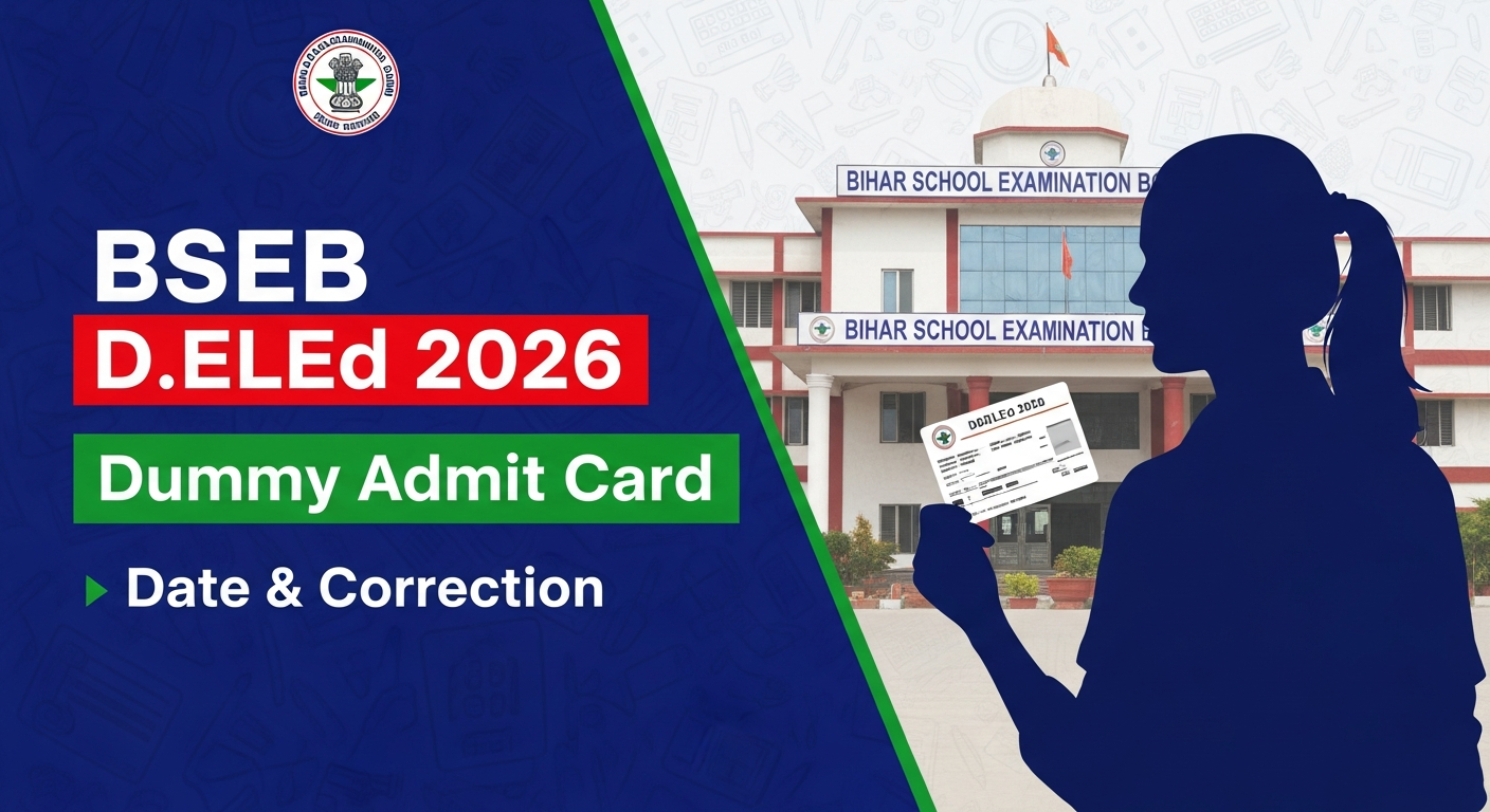 Bihar BSEB D.ElEd Download Dummy Admit Card