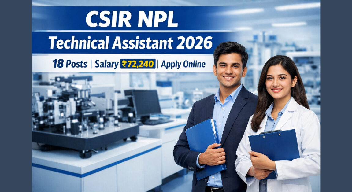 Current image: CSIR NPL Technical Assistant Bharti 2026 – 18 Posts
