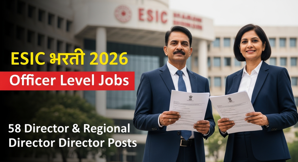 ESIC Bharti 2026 – Big Officer Level Jobs