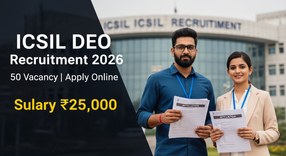 Current image: ICSIL Data Entry Operator Recruitment 2026 OUT