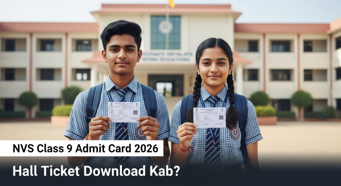 NVS Class 9 Admit Card 2026 Download Navodaya Vidyalaya Hall Ticket, Exam Date