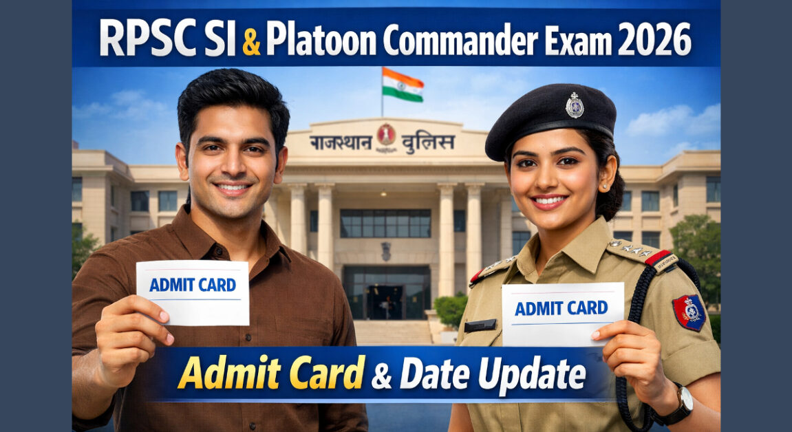 Current image: RPSC SI Exam Date 2026 Platoon