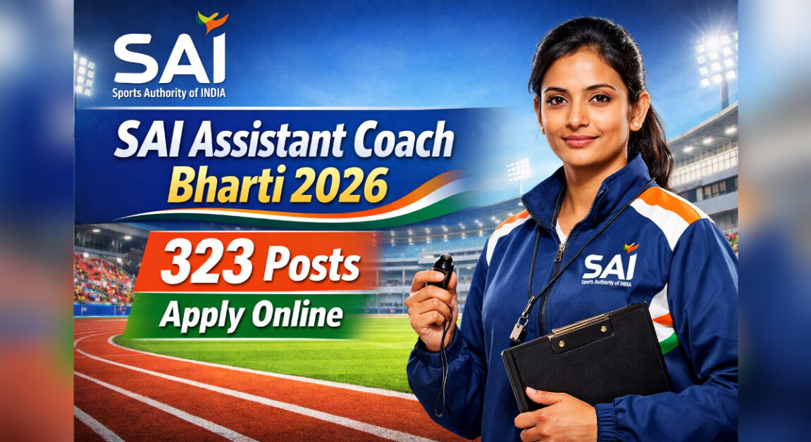 SAI Assistant Coach Recruitment 2026 Apply Online
