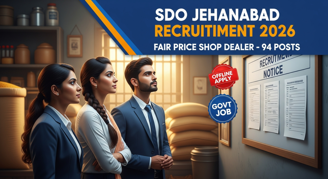 SDO Jehanabad Fair Price Shop Dealer Bharti 2026 OUT – 94 Posts | Offline Apply Now