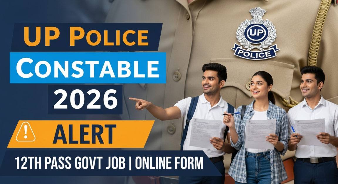 UP Police Constable Recruitment 2026 – 12th Pass Govt Job | Salary, Age Limit & Online Form