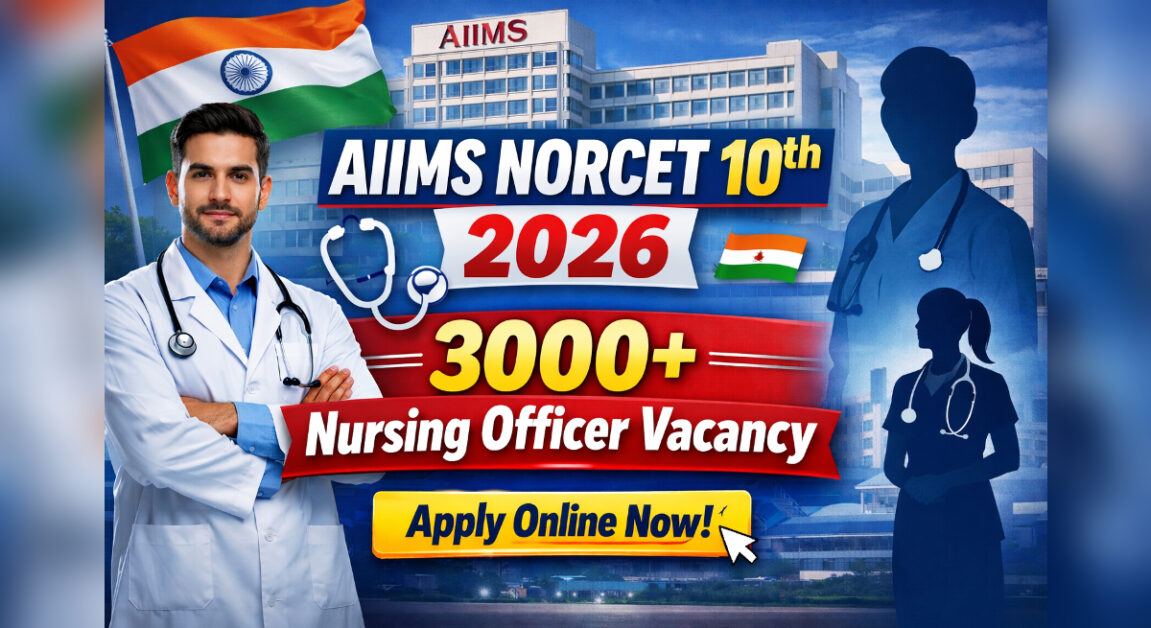AIIMS NORCET 10th Nursing Officer Recruitment 2026 - Apply Online