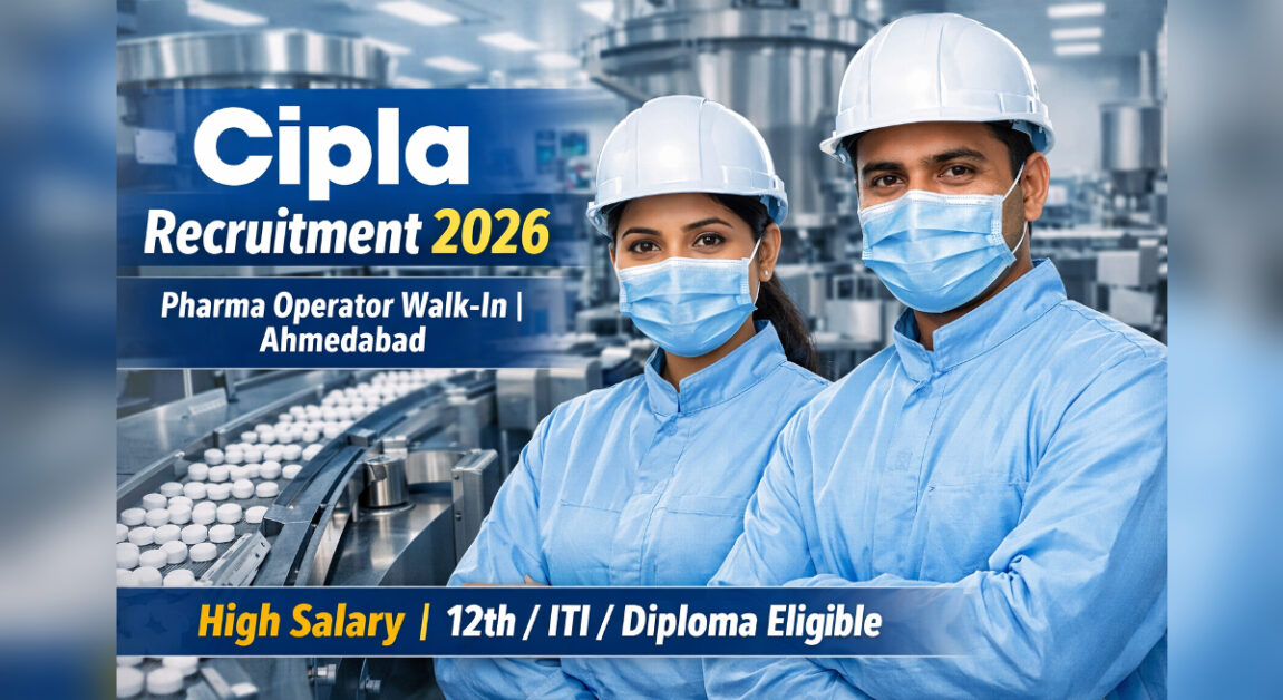 Ahmedabad Cipla Recruitment 2026