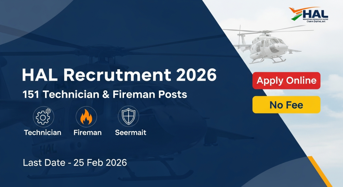 Current image: HAL Technician & Fireman Vacancy 2026