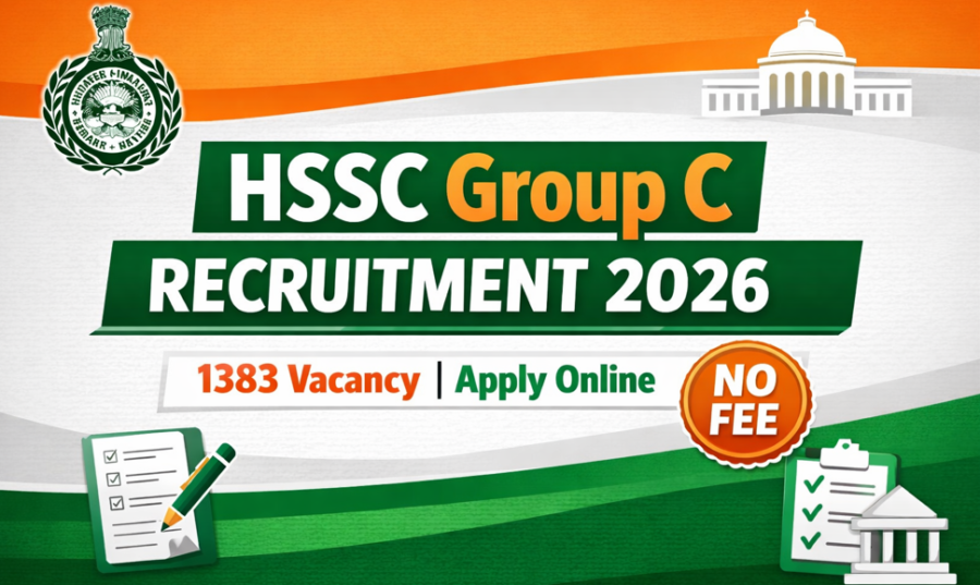HSSC Group C Recruitment 2026 Apply Online 1383 Vacancies, Eligibility, Last Date
