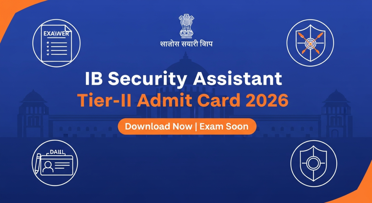 IB Security Assistant Executive Tier-II Admit Card 2026