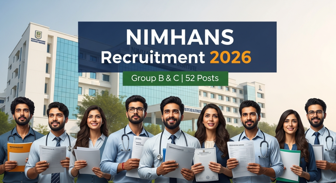 NIMHANS Recruitment 2026 – Group B