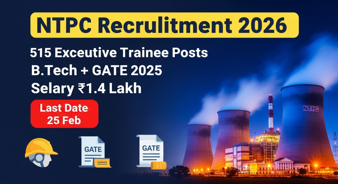 Current image: NTPC Executive Trainees Recruitment 2026 Apply Online