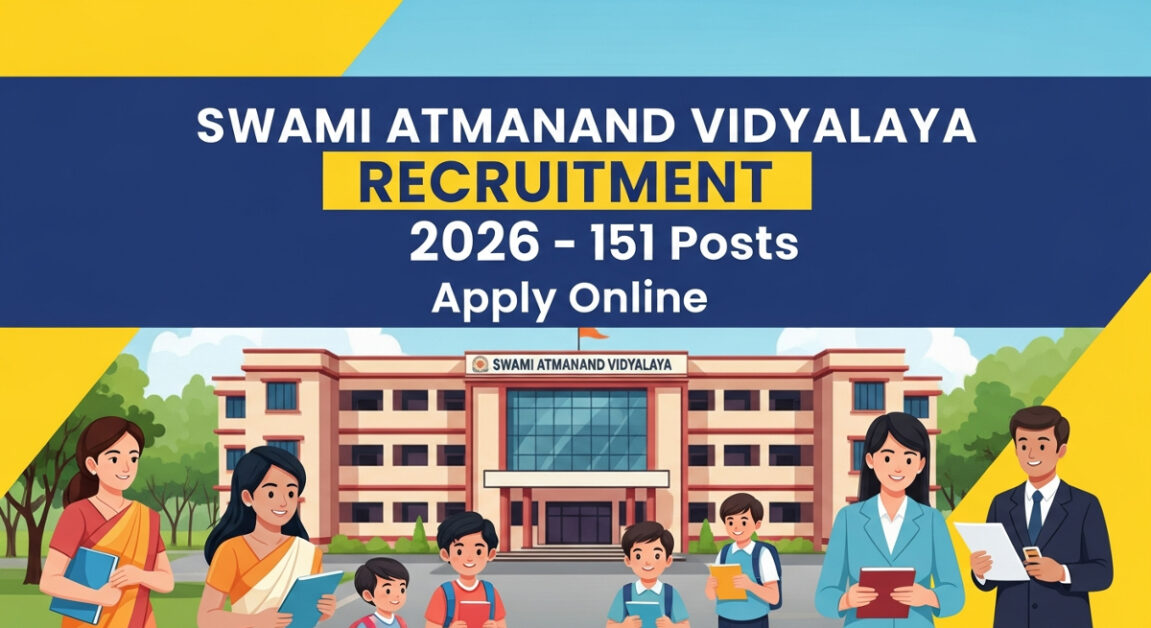Swami Atmanand Vidyalaya Recruitment 2026 - Apply Online
