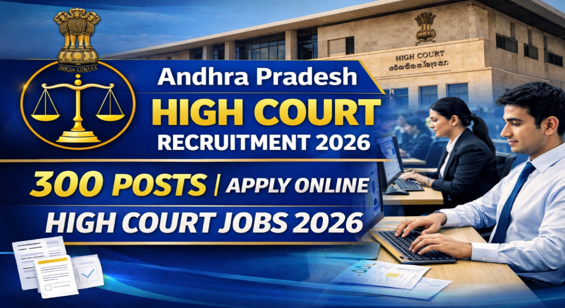 Andhra Pradesh High Court Recruitment 2026 Notification OUT - Apply Online Andhra Pradesh High Court Recruitment 2026 Notification OUT - Apply Online