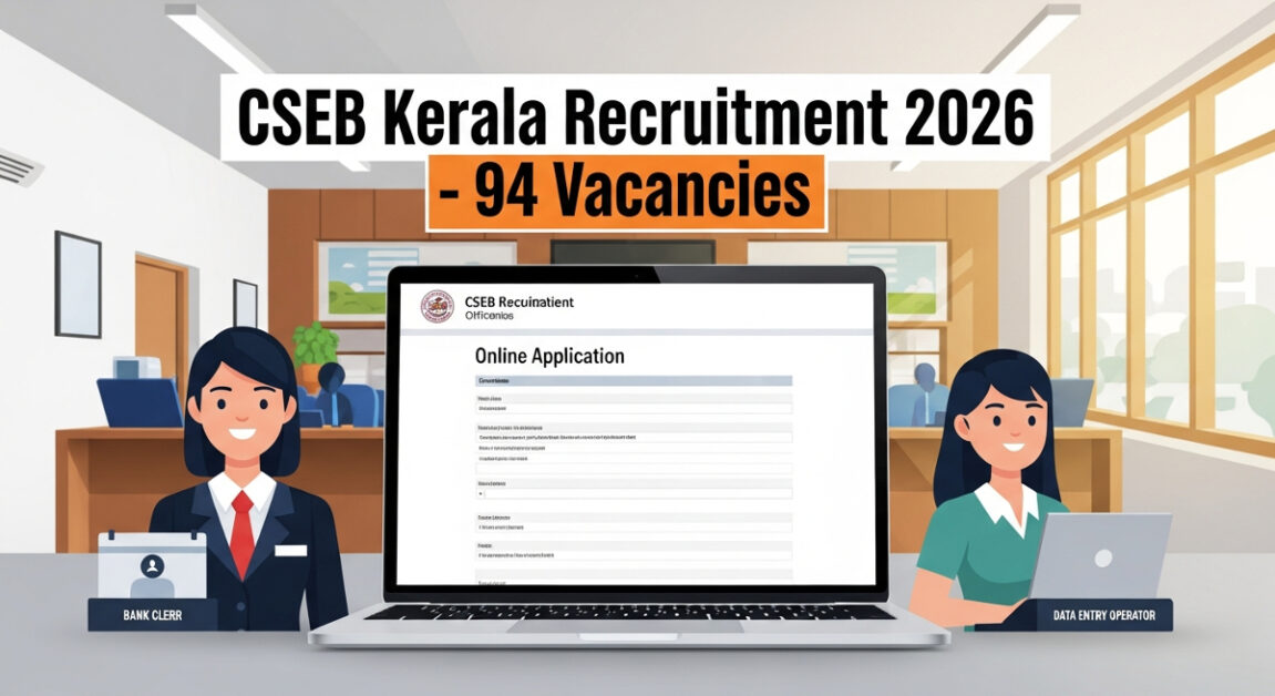CSEB Kerala Recruitment 2026 -Apply Online For 94 Posts