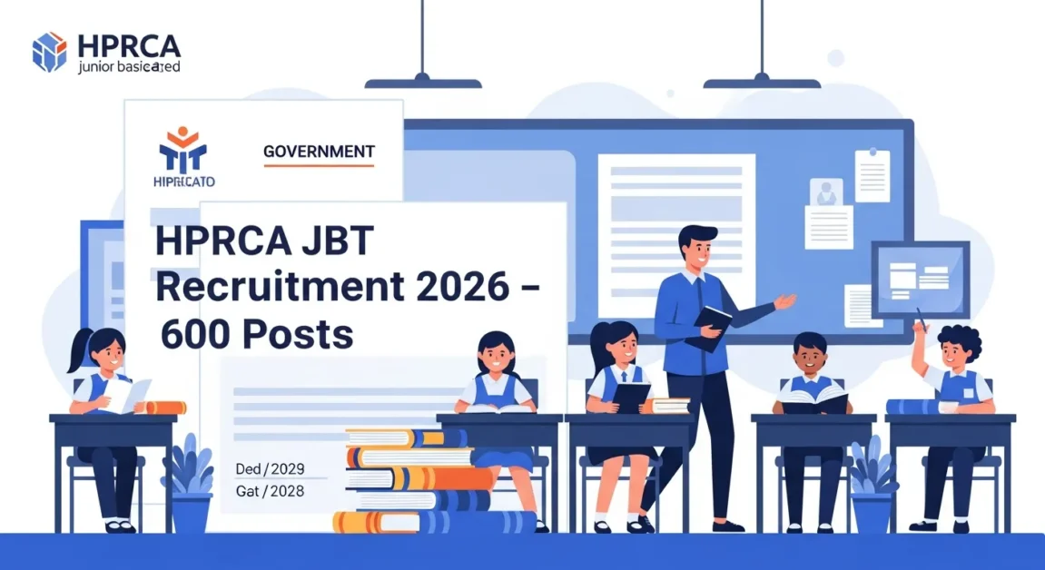 HPRCA JBT Recruitment 2026 – Apply Online for 600 Posts