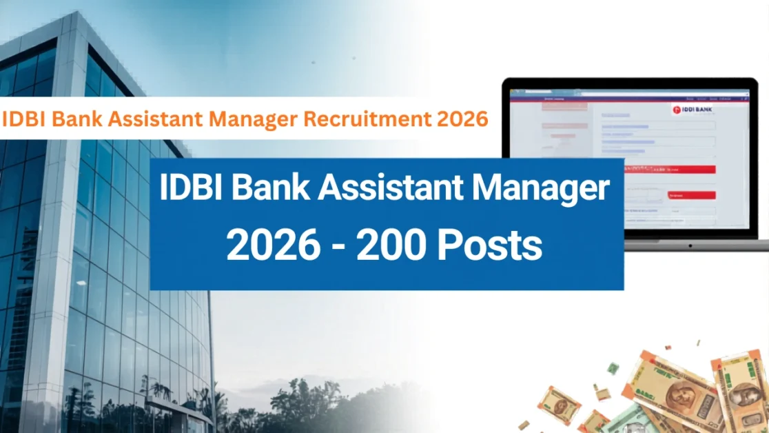 IDBI Bank Assistant Manager Online Form 2026