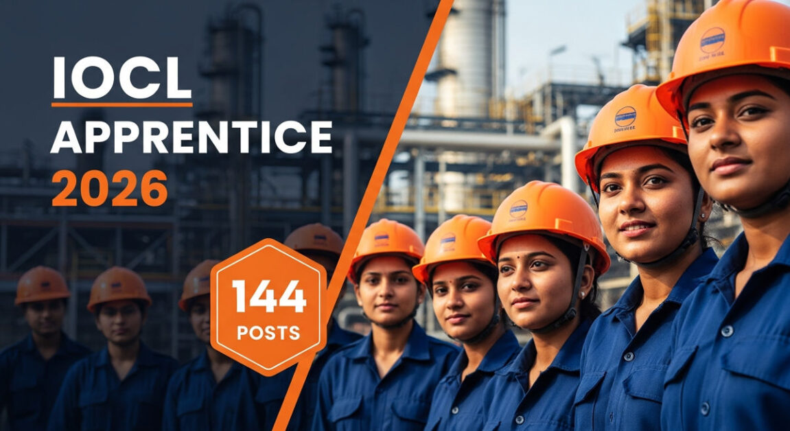 IOCL Marketing Division Apprentice Bharti 2026 - Apply Online for 144 Posts IOCL Marketing Division Apprentice Bharti 2026 - Apply Online for 144 Posts