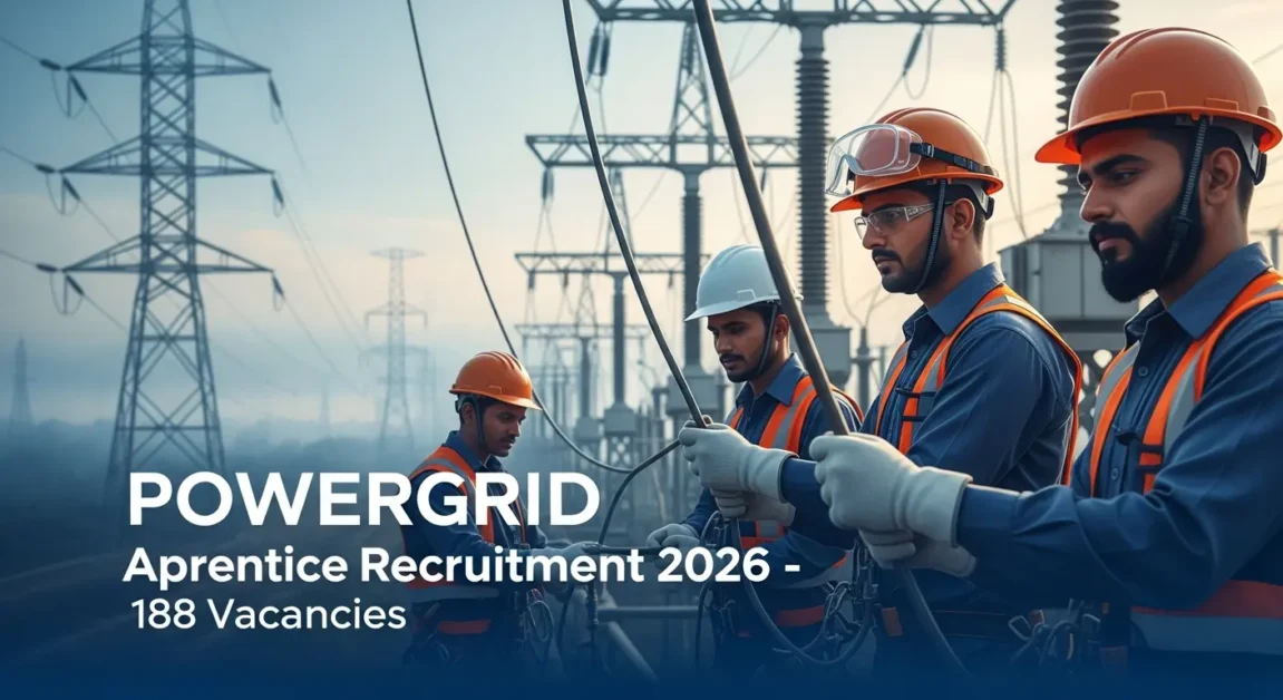 Current image: POWERGRID Apprentice Recruitment 2026 – 188 Posts Apply Online