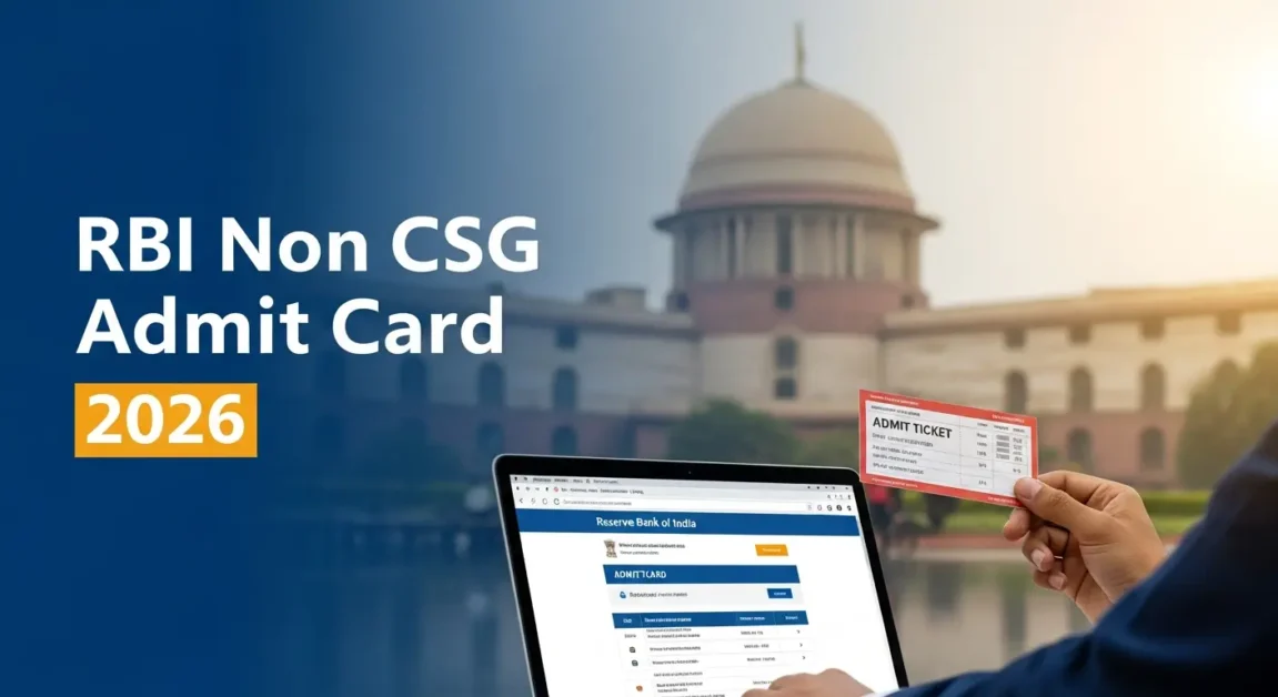 RBI Various Post Admit Card 2026