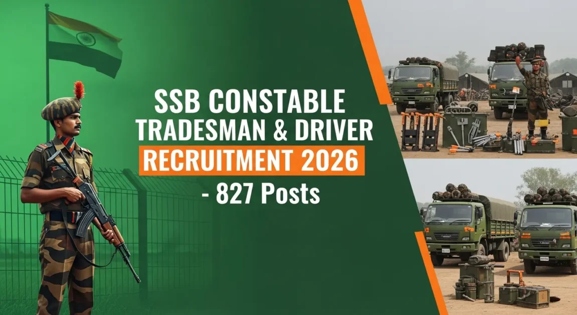 SSB Constable Tradesman New Recruitment 2026 Current image: SSB Constable Tradesman New Recruitment 2026