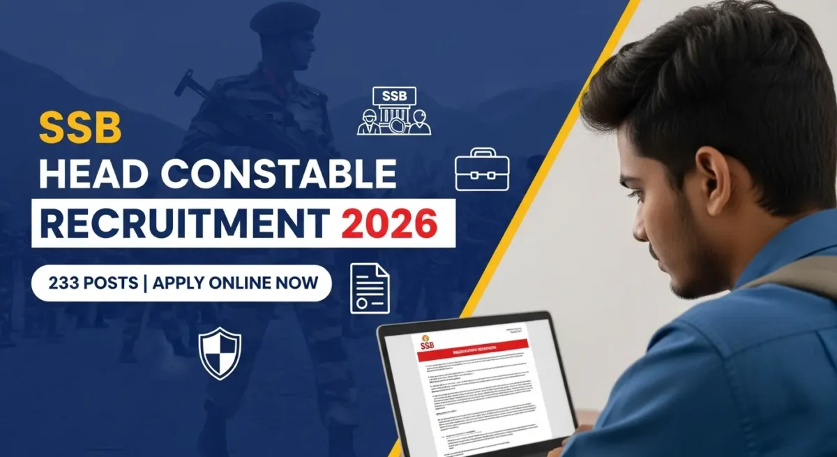 SSB Head Constable New Recruitment 2026