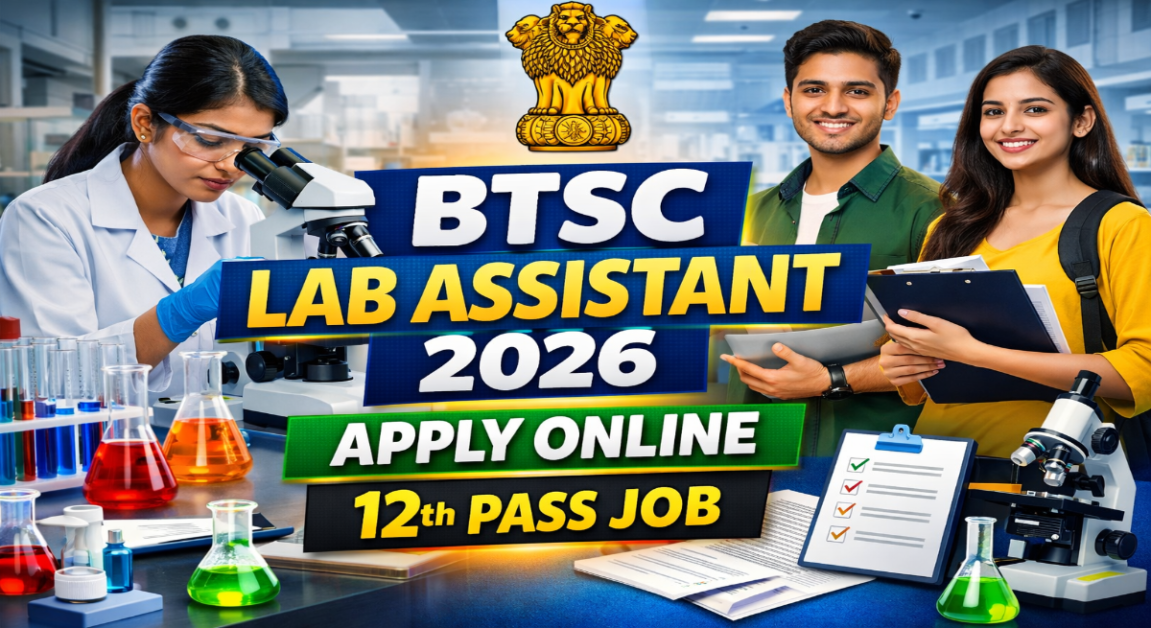BTSC Laboratory Assistant Recruitment 2026 - Apply Online